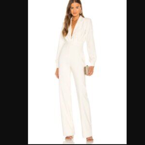 Michael Costello x REVOLVE | Reina Jumpsuit in Ivory Size M